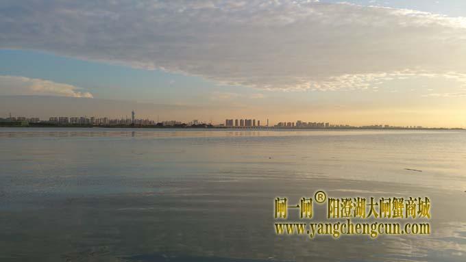 阳澄湖半岛看夕阳西下