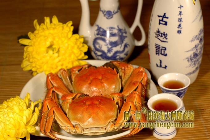 绍兴酒绝配大闸蟹  