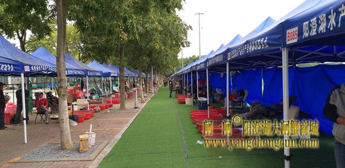 阳澄湖半岛水产品临时疏导点