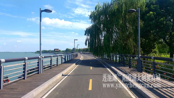 蓝天白云的日子(自行车道)