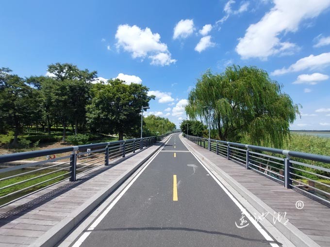 【阳澄湖畔】阳澄湖半岛自行车道的风景