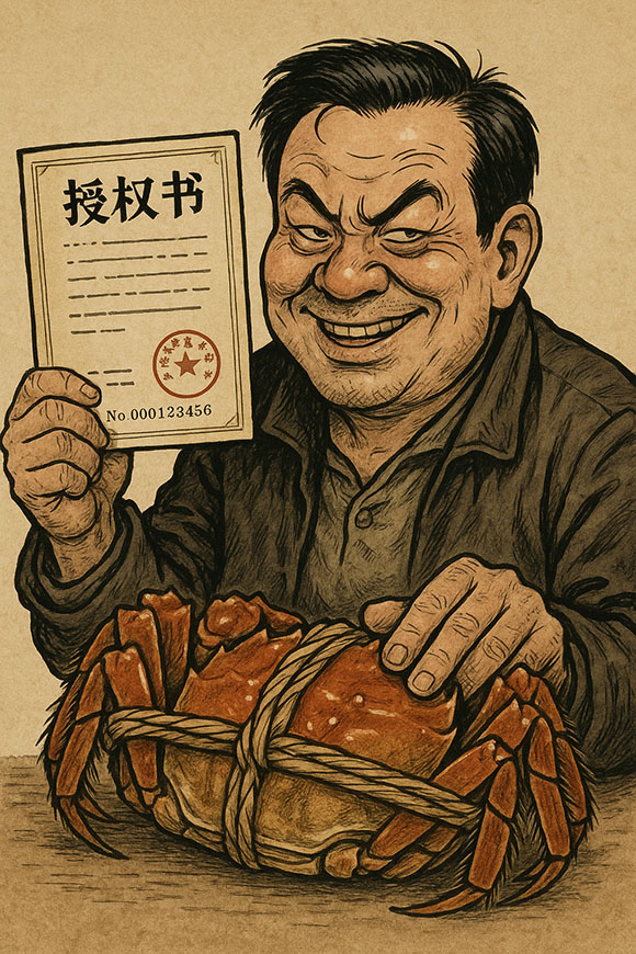 手拿授权书的奸商