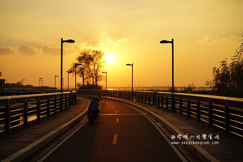 黄昏之美：阳澄湖半岛的夕阳印象