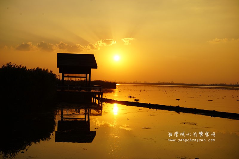 黄昏之美：阳澄湖半岛的夕阳印象
