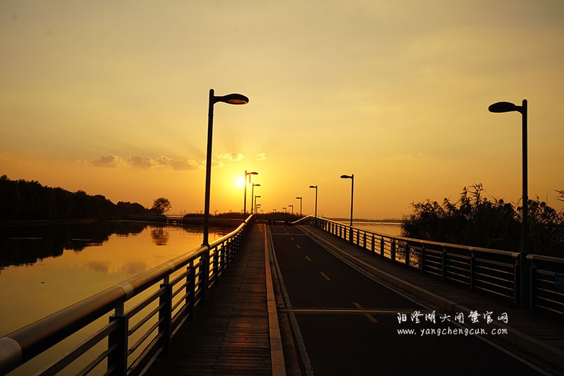 黄昏之美：阳澄湖半岛的夕阳印象