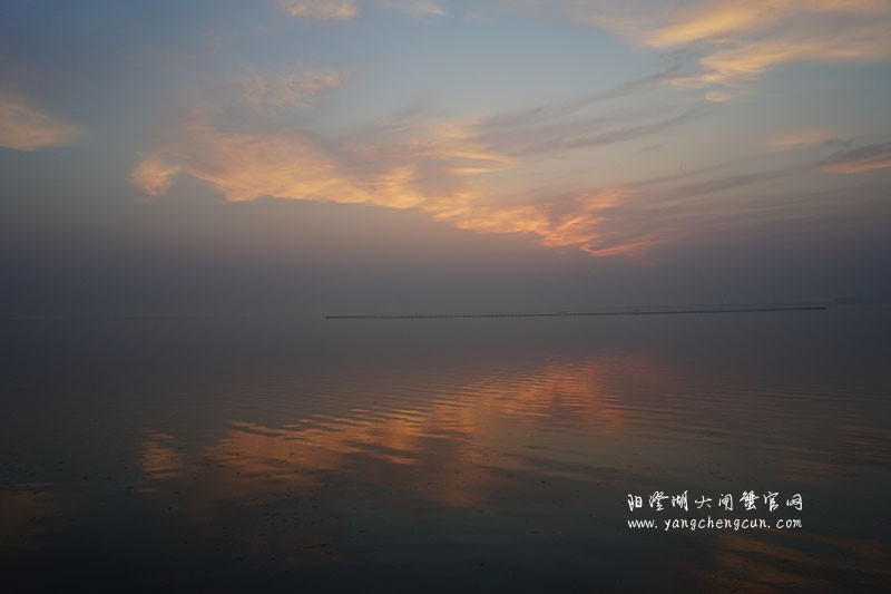 阳澄湖半岛看阳澄湖日出