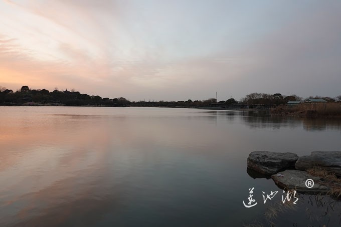 莲池湖-夕阳西下