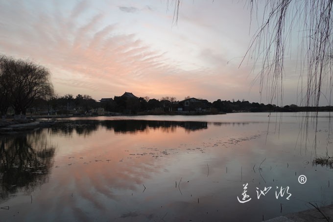 莲池湖-夕阳西下
