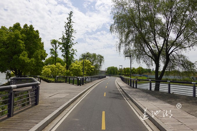阳澄湖畔四月天-自行车道慢生活