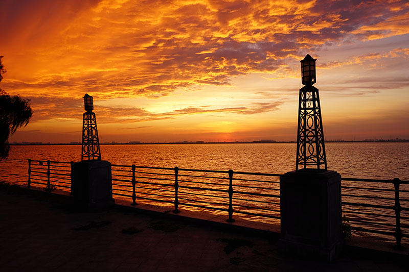 阳澄湖晨曦：一场日出的盛宴