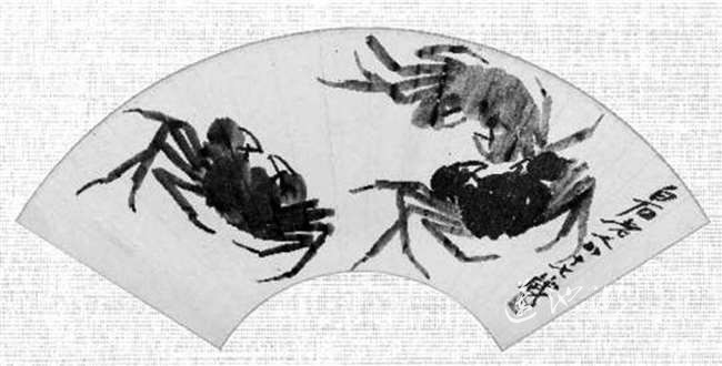 齐白石的蟹