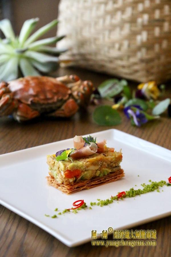 蟹粉鳄梨酱酥皮挞挞