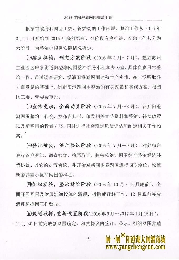 2016年阳澄湖网围整治手册