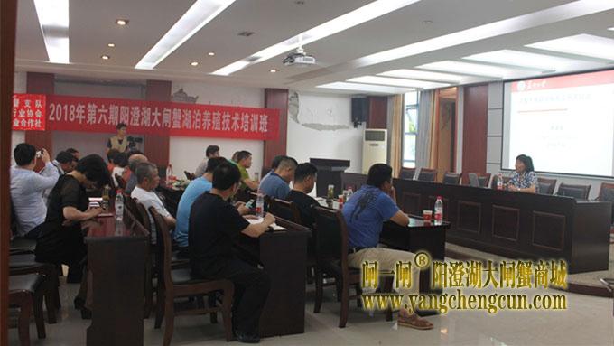 阳澄湖渔政监督支队开展河蟹养殖技术培训